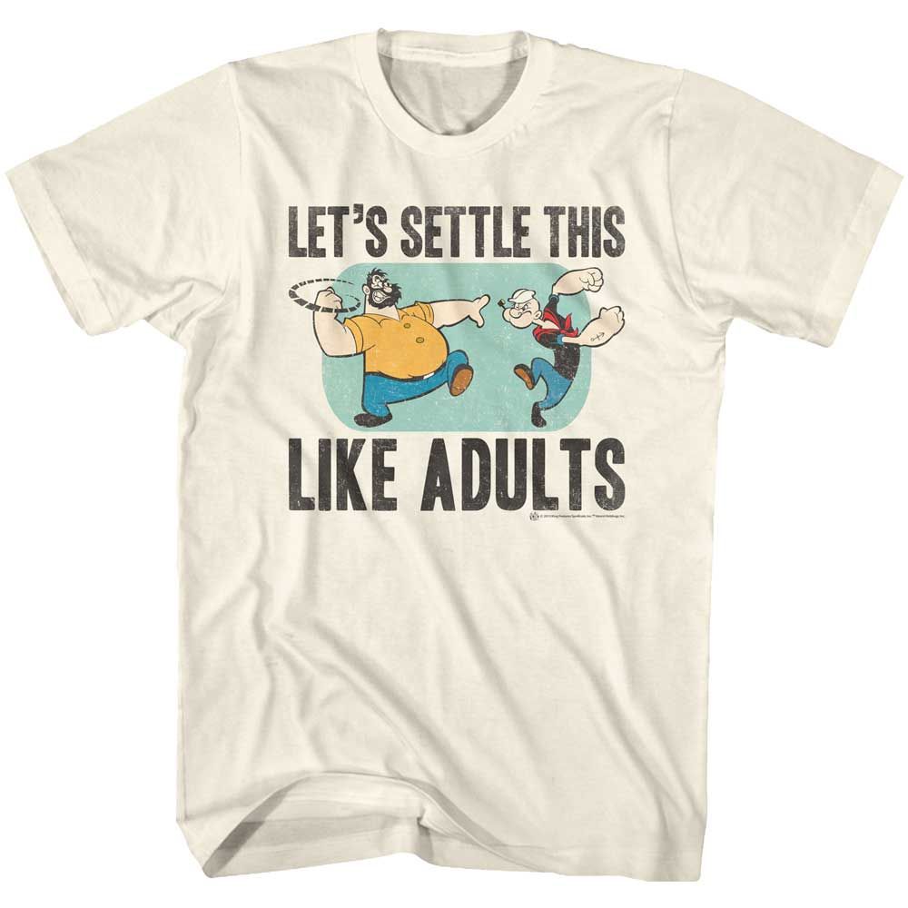 Natural Popeye t-shirt featuring a Popeye Punchin design