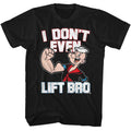 Black Popeye t-shirt featuring an Ain't Liftin design