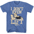 Royal Heather Popeye t-shirt featuring a No Liftin design