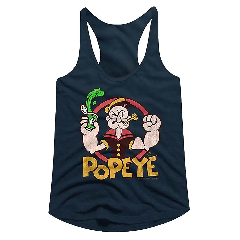 Popeye Ladies Racerback - Spinach Alt