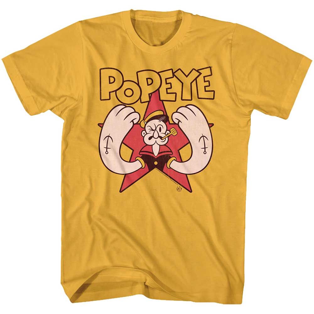 Ginger Popeye t-shirt featuring a Popeye Arms design