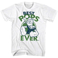 White Popeye t-shirt featuring a Best Pops design