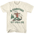 Natural Popeye t-shirt featuring a Popeye Camping design