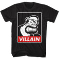 Black Popeye t-shirt featuring a Popeye Villain Brutus design