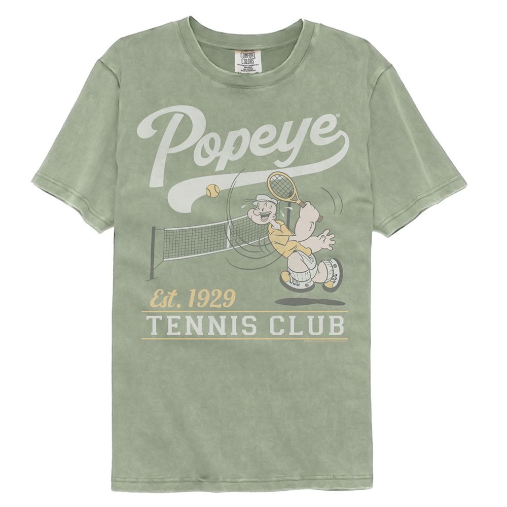 Popeye Comfort Colors T-Shirt - Tennis Club Est 1929