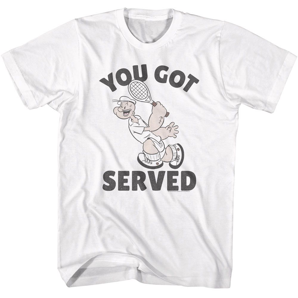 White Popeye t-shirt featuring a You Got Served design