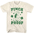 Natural Popeye t-shirt featuring a Pinch Proof design