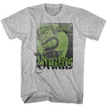 Gray Heather Popeye t-shirt featuring a Green Face design