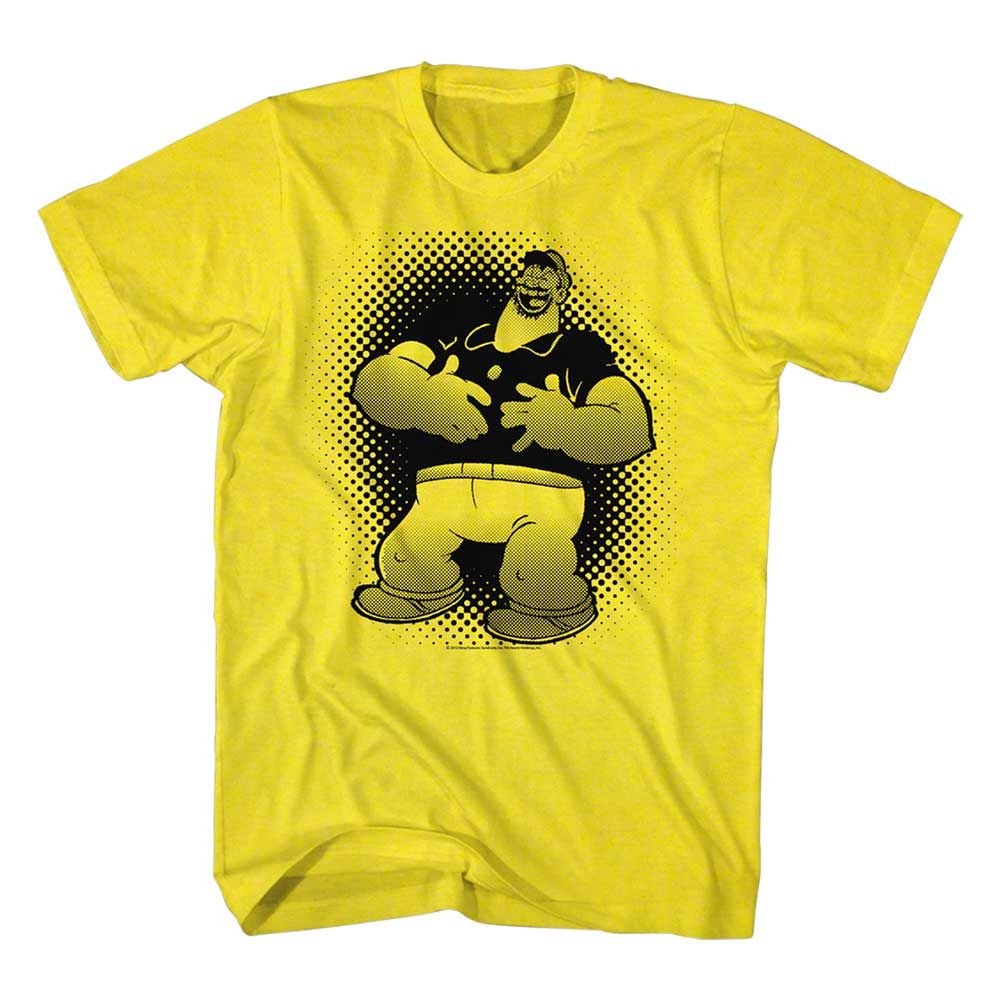 Yellow Popeye t-shirt featuring a That's Funny design