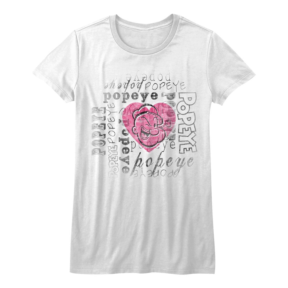 Popeye Ladies T-Shirt - I Heart Popeye