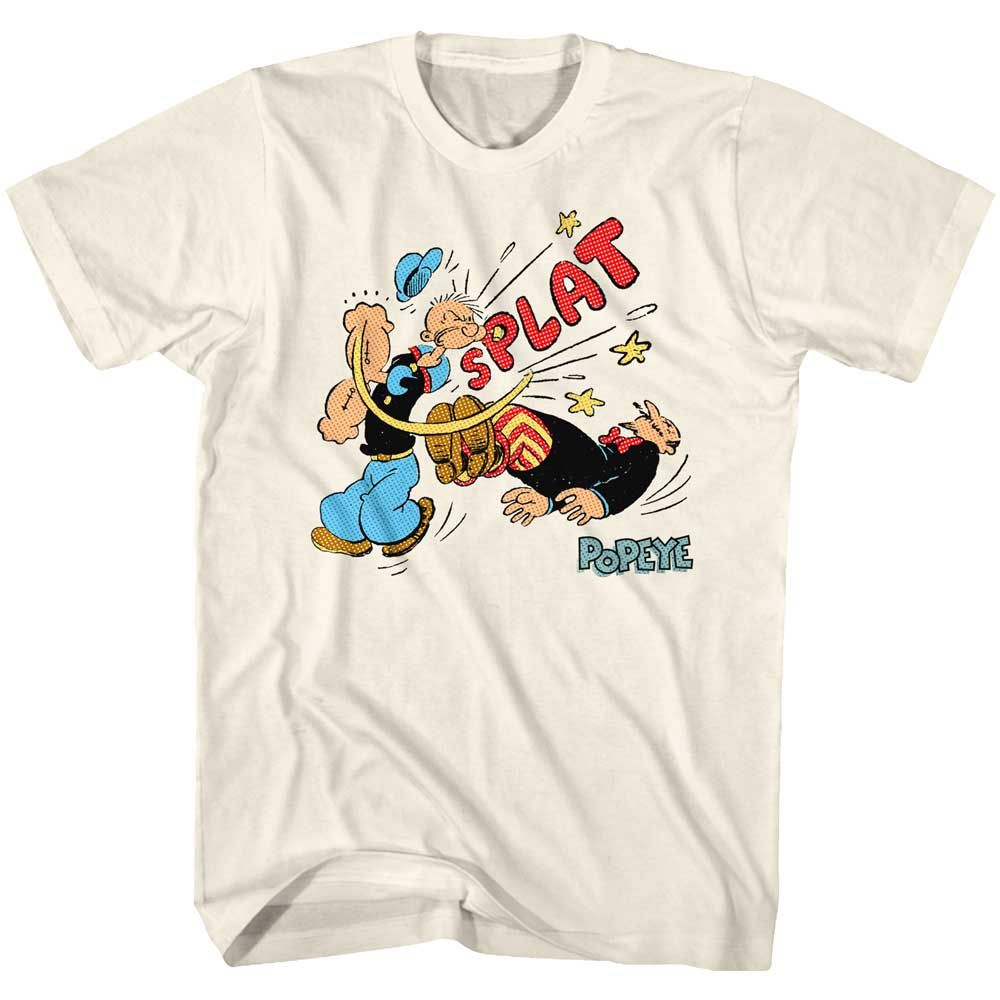 Natural Popeye t-shirt featuring a Sailor Punch design