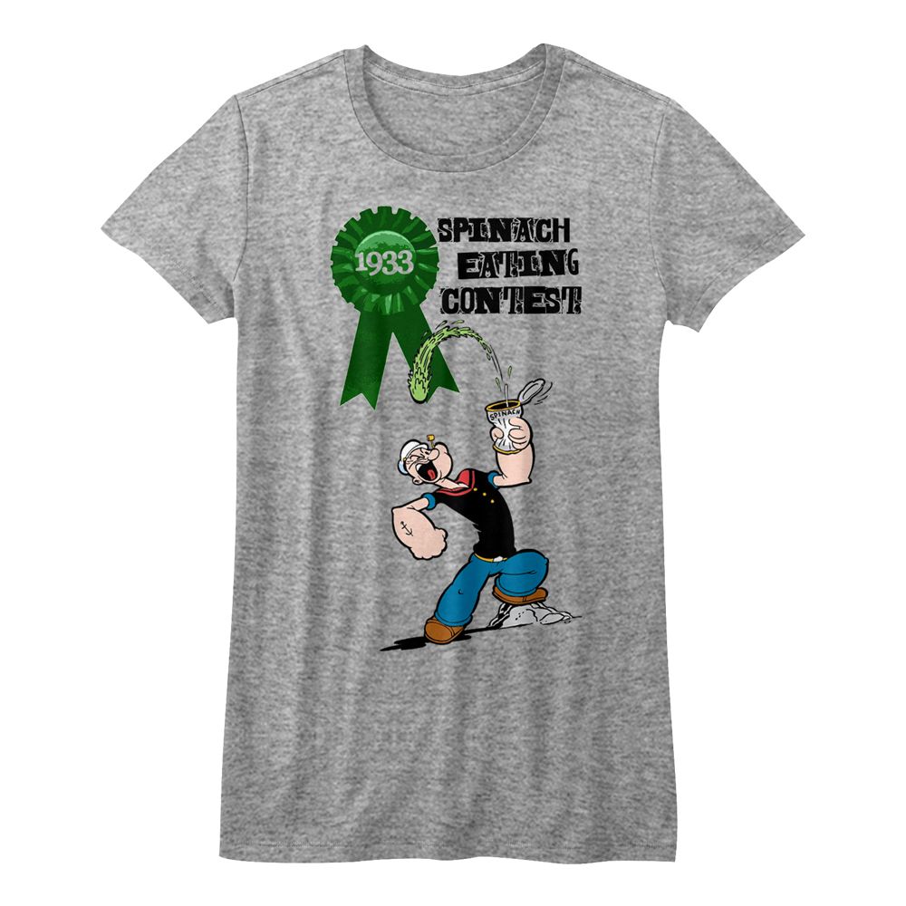 Popeye Ladies T-Shirt - Spinach Contest