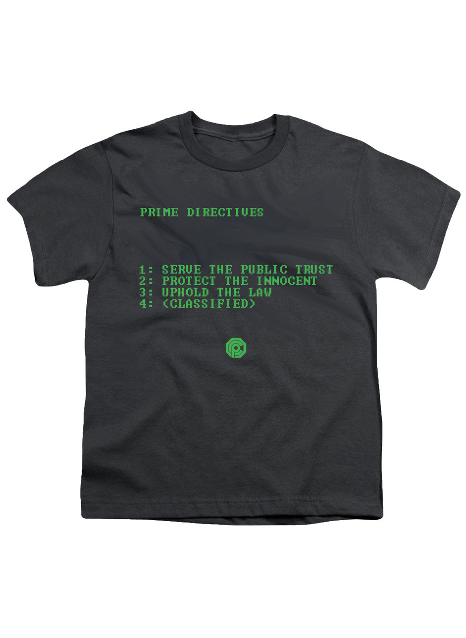 Charcoal Prime Directives Youth/Toddler T-Shirt