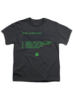 Charcoal Prime Directives Youth/Toddler T-Shirt