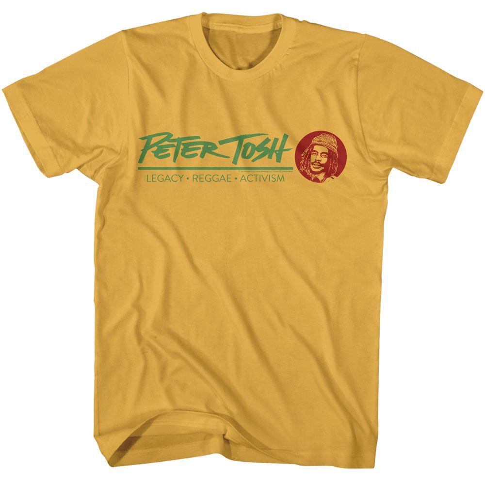 Ginger Peter Tosh t-shirt featuring a Peter Tosh chest design