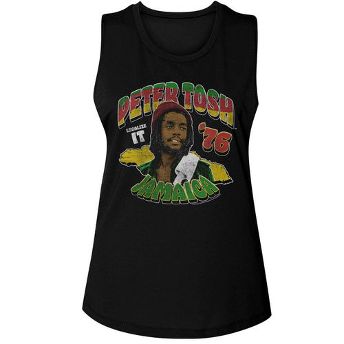 Peter Tosh Ladies Muscle Tank - Legalize It 76