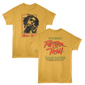 Ginger Peter Tosh t-shirt featuring a Peter Tosh Oakland 78 design
