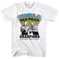 White Powertown t-shirt featuring a Tag Team Champs design