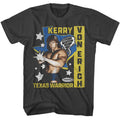 Smoke Gray Powertown t-shirt featuring a Texas and Stars design