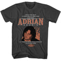 Smoke Gray Powertown t-shirt featuring an Adrian Adonis design