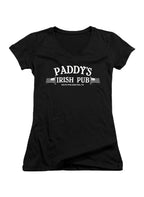 Black Paddy's Irish Pub Juniors V-Neck T-Shirt