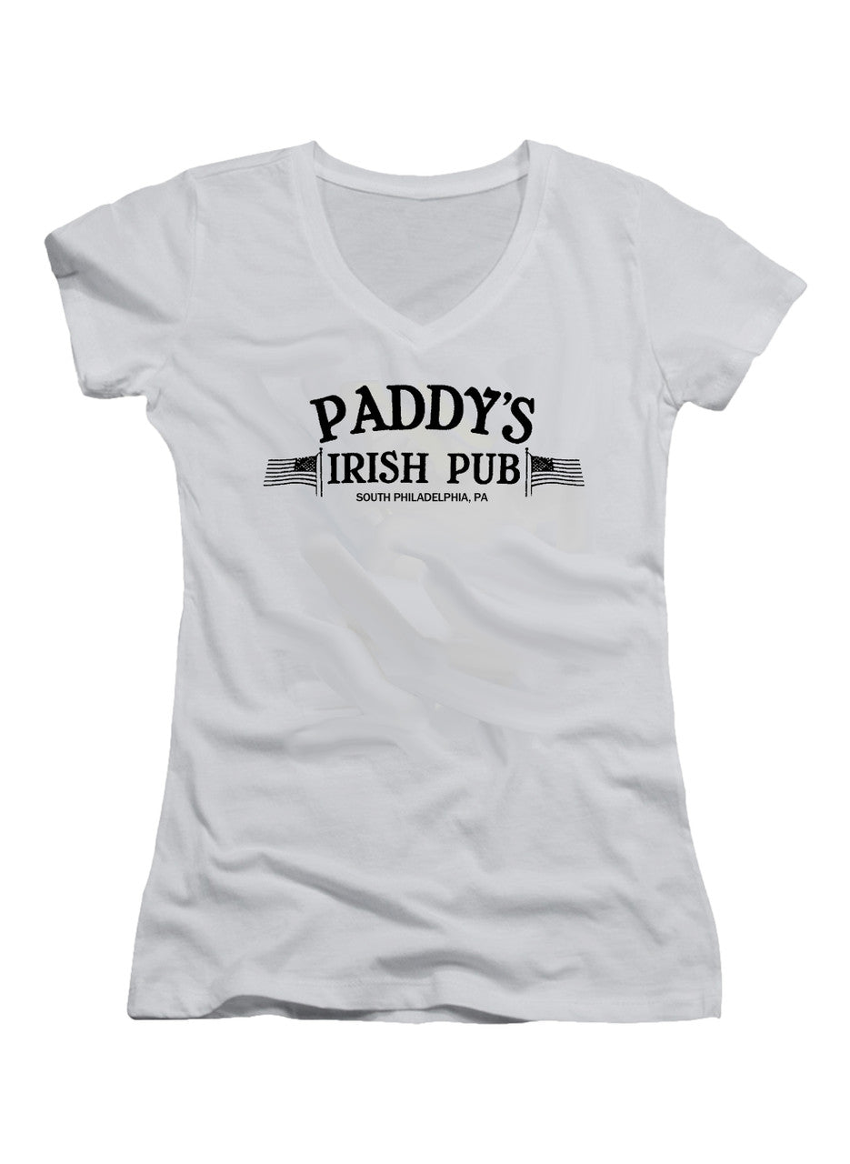 White Paddy's Irish Pub Juniors V-Neck T-Shirt