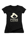 Black Page Industries Juniors V-Neck T-Shirt