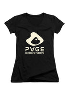 Black Page Industries Juniors V-Neck T-Shirt