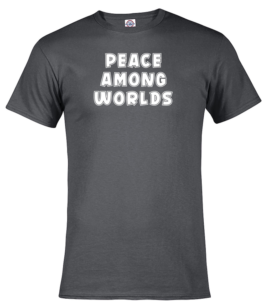 Charcoal Peace Among Worlds T-Shirt
