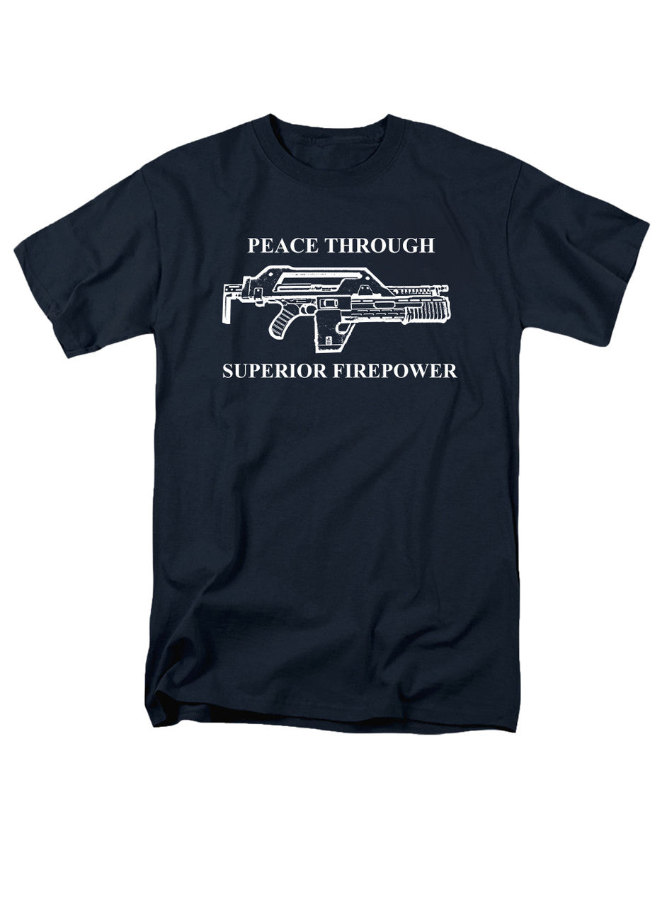 Navy Peace Through Superior Firepower T-Shirt