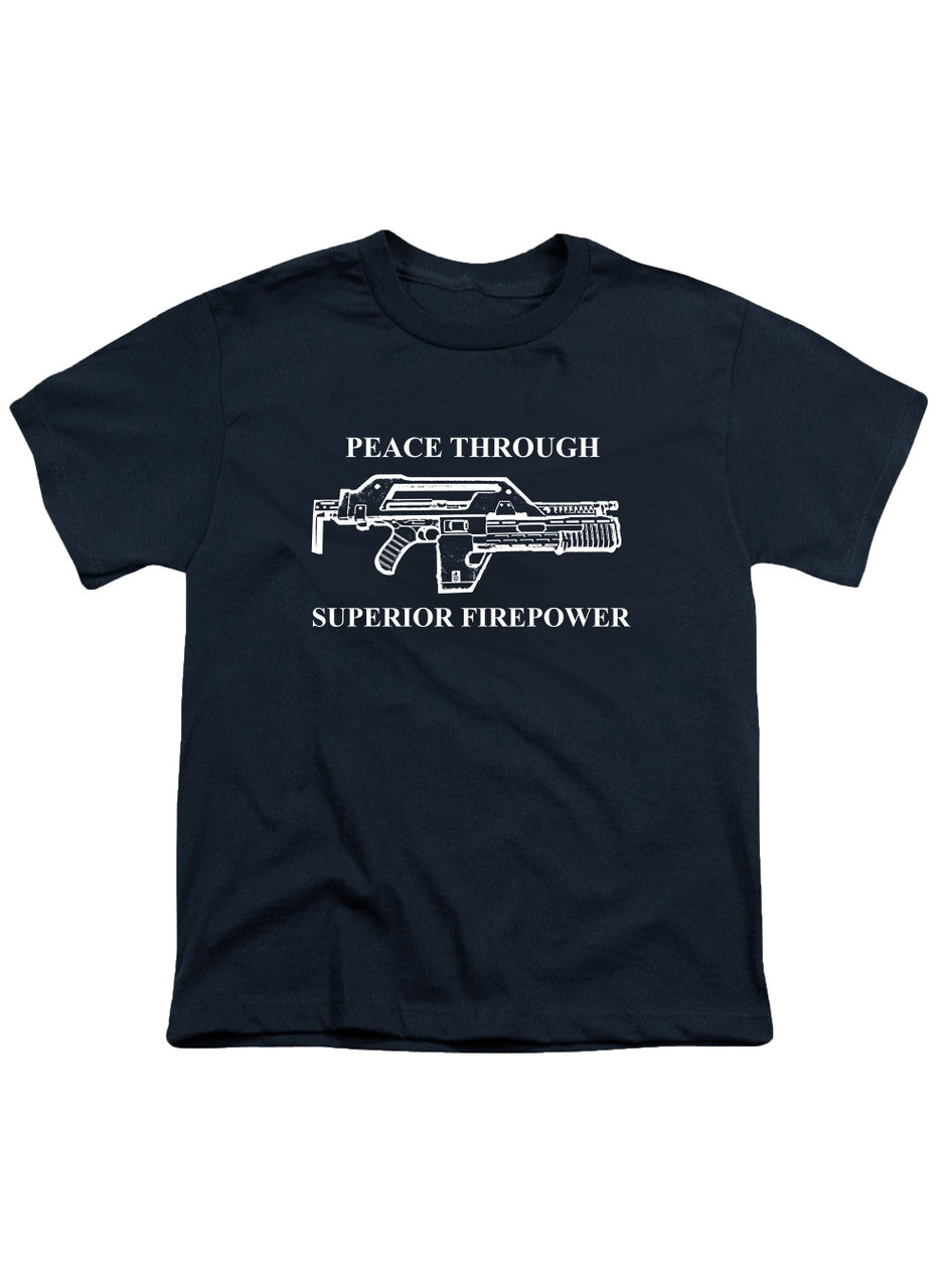 Navy Peace Through Superior Firepower Youth/Toddler T-Shirt