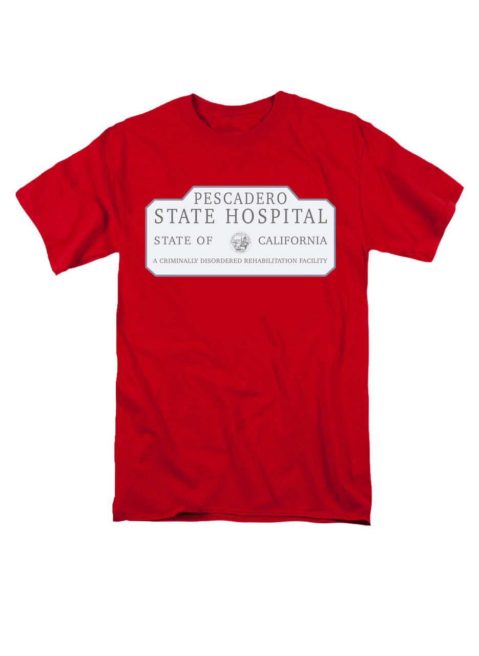 Red Pescadero State Hospital T-Shirt