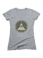 Gray Picus Group Juniors V-Neck T-Shirt