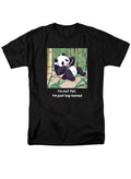 Black Playful Panda T-Shirt