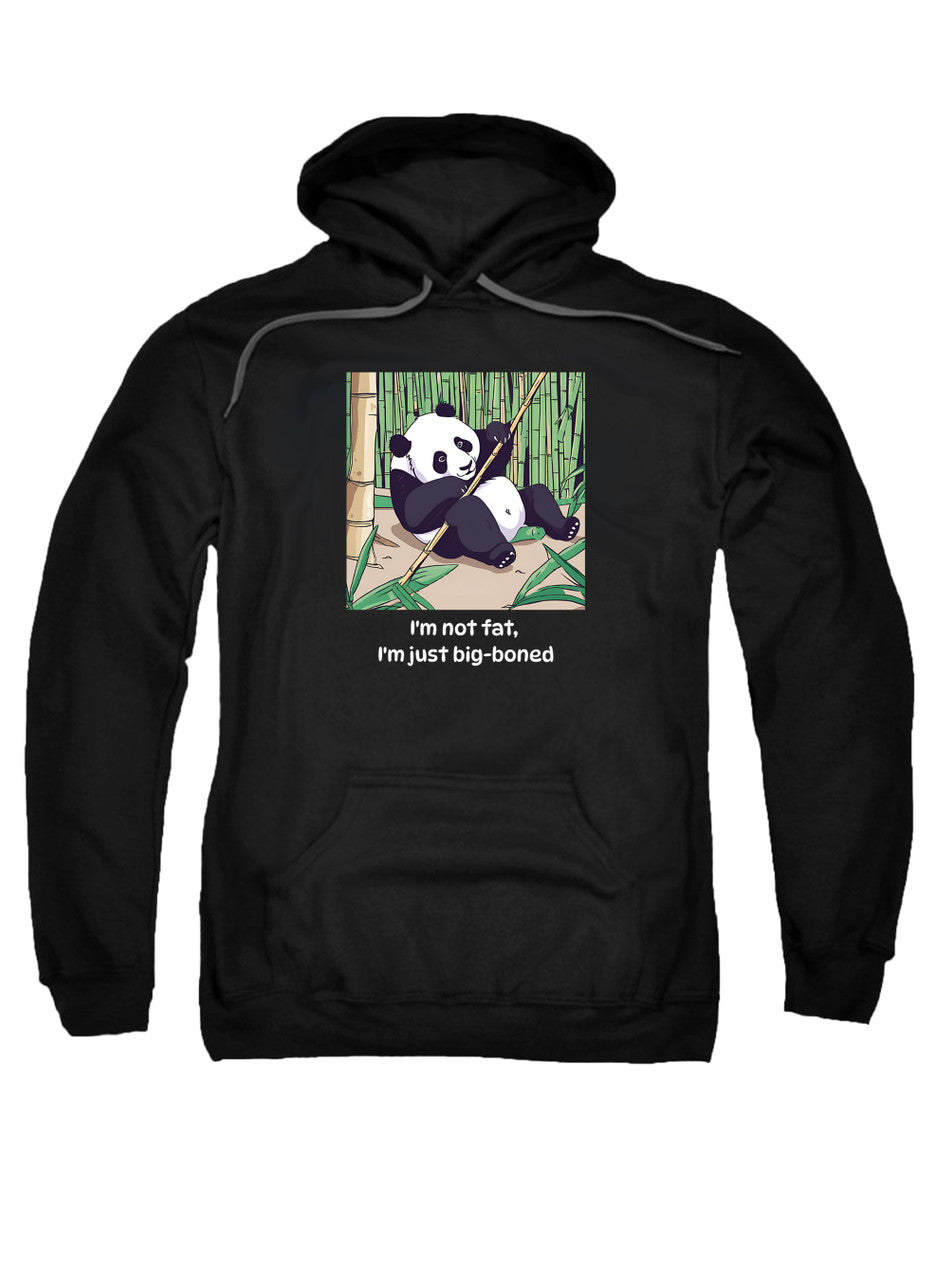 Black Playful Panda Hoodie