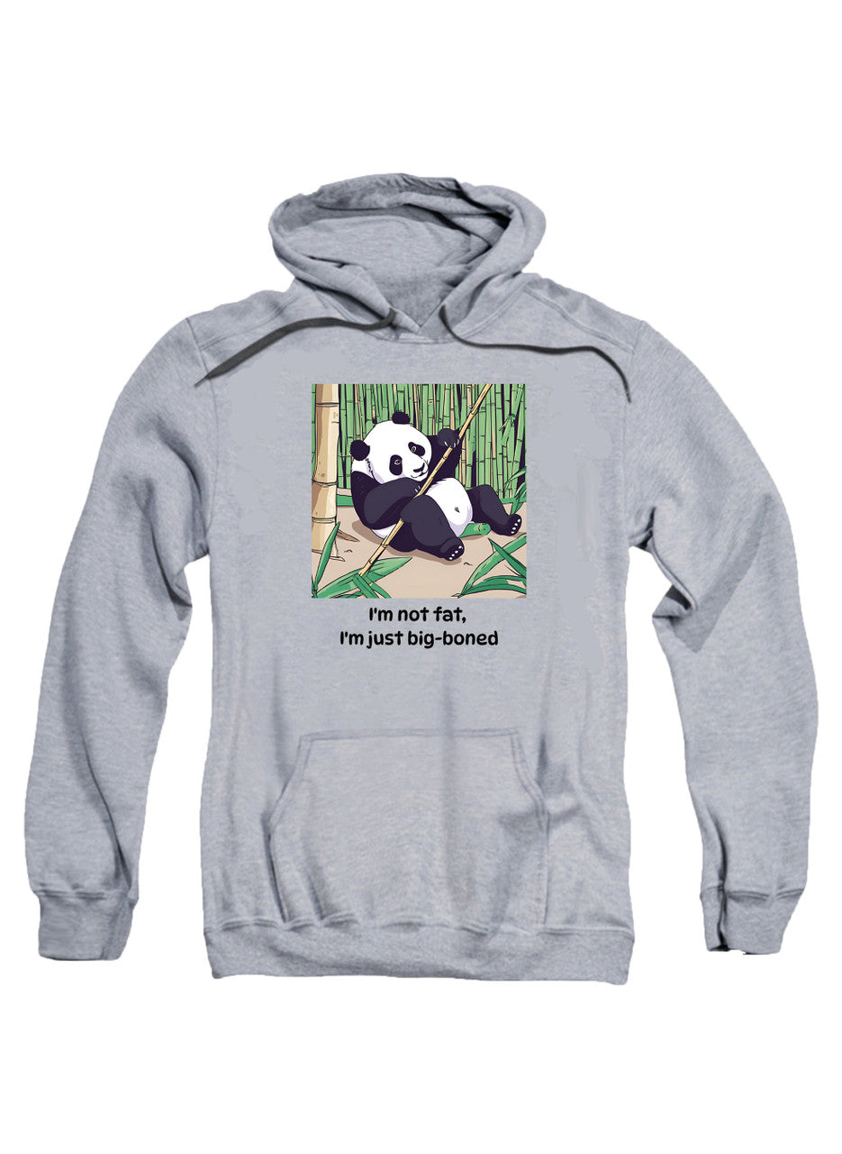 Gray Playful Panda Hoodie