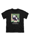 Black Playful Panda Youth/Toddler T-Shirt