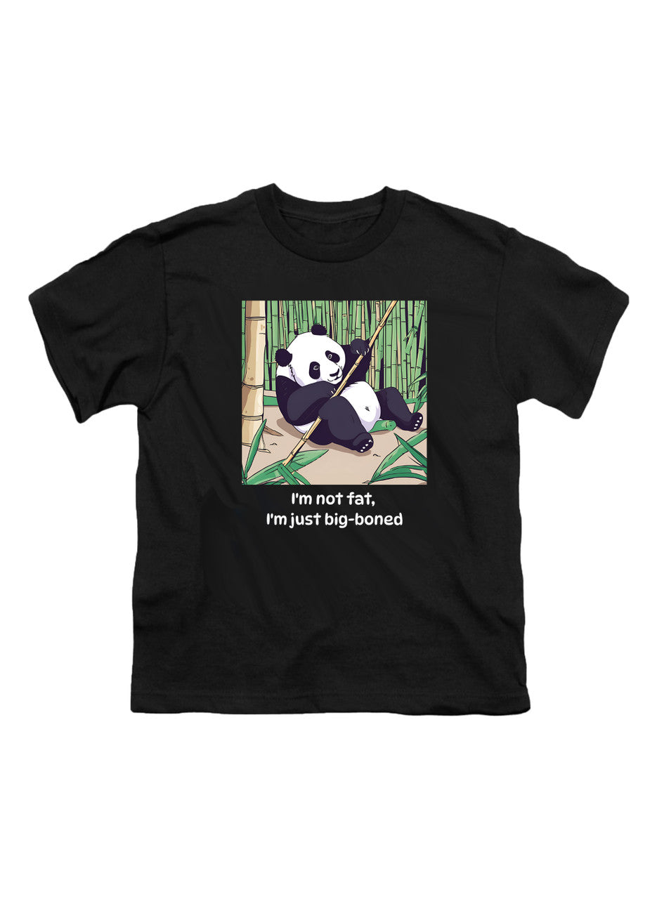 Black Playful Panda Youth/Toddler T-Shirt