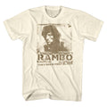 Natural Rambo t-shirt featuring a Blame design