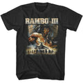 Smoke Gray Rambo t-shirt featuring a Rambo III chopper poster design