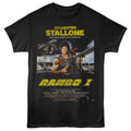 Black Rambo t-shirt featuring a Rambo French poster design