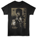 Black Rambo t-shirt featuring a Fighting for His Life design