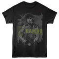 Black Rambo t-shirt featuring a Don't Push It design