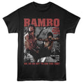 Black Rambo t-shirt featuring a Win This Time design