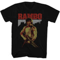 Black Rambo t-shirt featuring a Real Rambo design