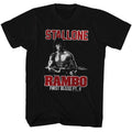 Black Rambo t-shirt featuring a Rambo design
