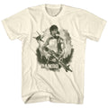 Natural Rambo t-shirt featuring a Rambo Watercolor design