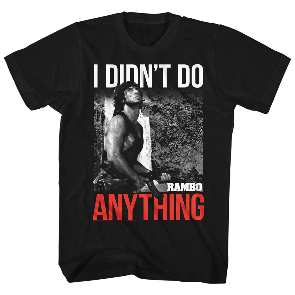 Black Rambo t-shirt featuring a Do 2 design