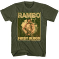 Military Green Rambo t-shirt featuring a Lil Ramblins design