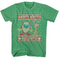 Kelly Heather Ren and Stimpy t-shirt featuring a Happy Happy Holidays design